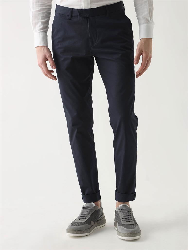 Lacivert Erkek Düz Casual  Pantolon 