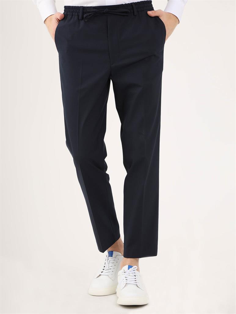 Lacivert Erkek Regular Fit Düz Klasik Pantolon 