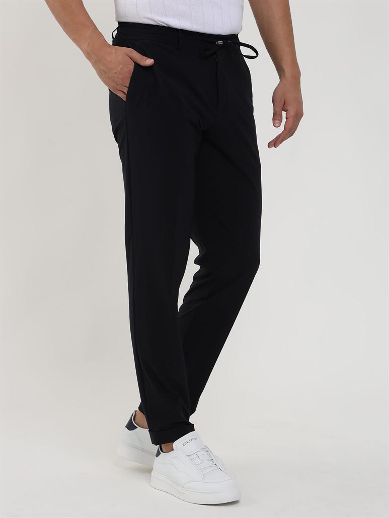  Lacivert Erkek Slim Fit Düz Pantolon 