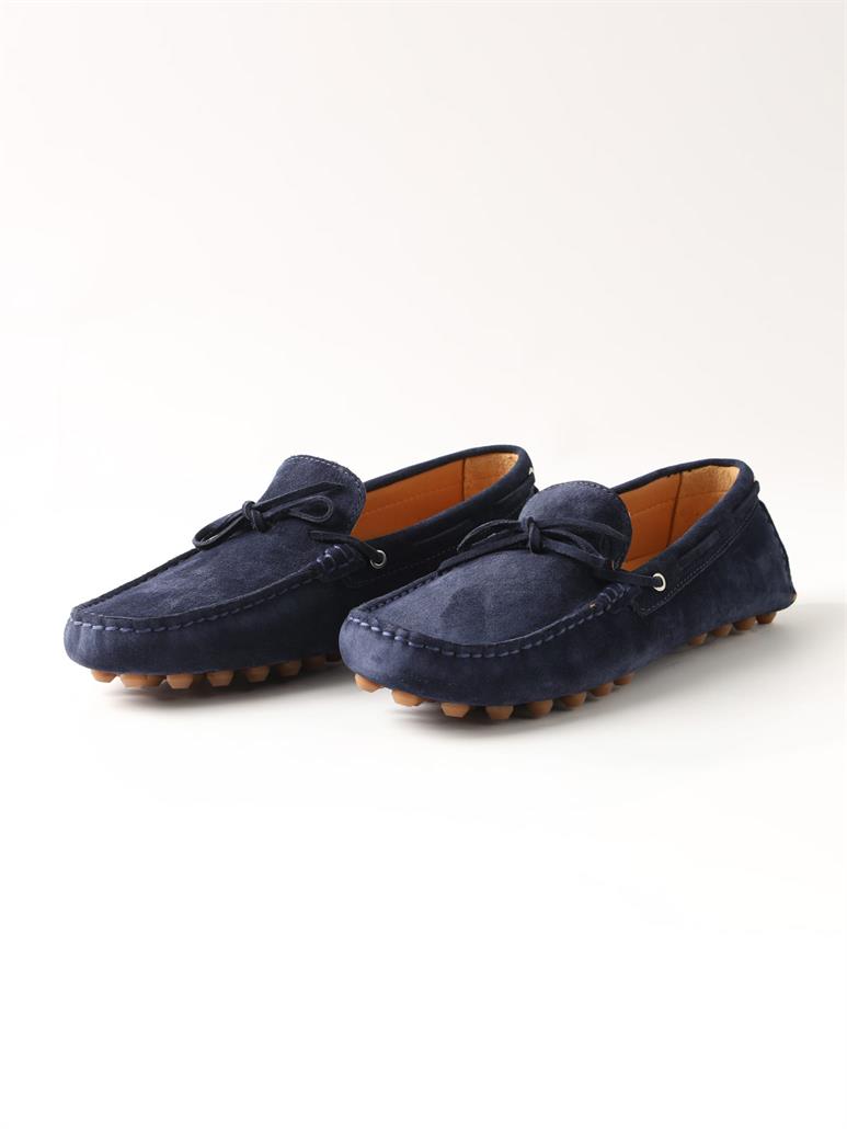 Lacivert Erkek Süet Loafer Ayakkabı 