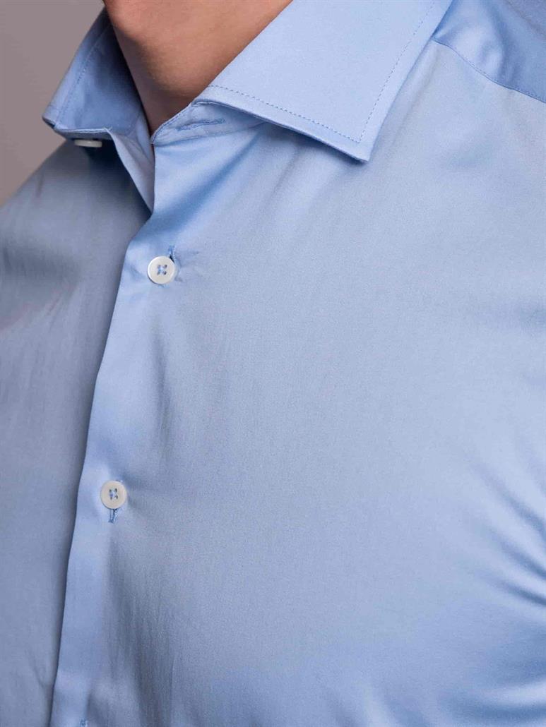 Mavi Erkek Slim Fit Düz Paul Yaka Uzun Kol Gömlek 