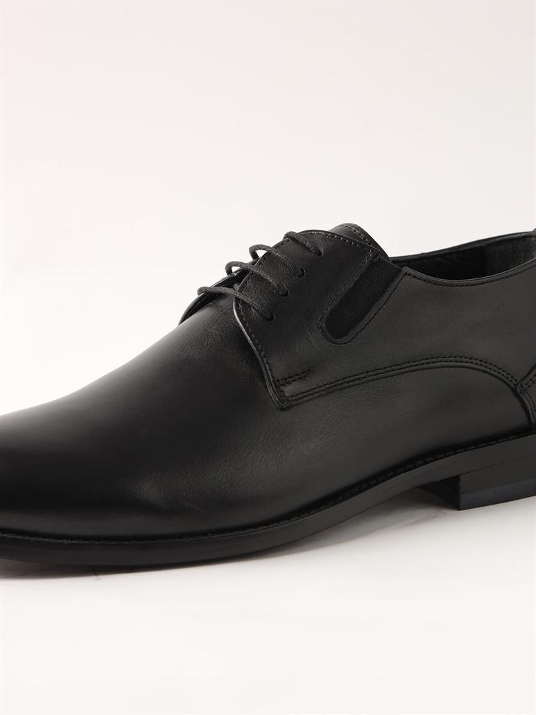 Siyah Erkek Deri Klasik Ayakkabı 