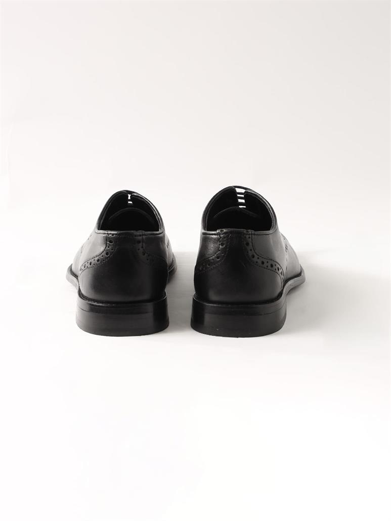 Siyah Erkek Deri Klasik Ayakkabı 