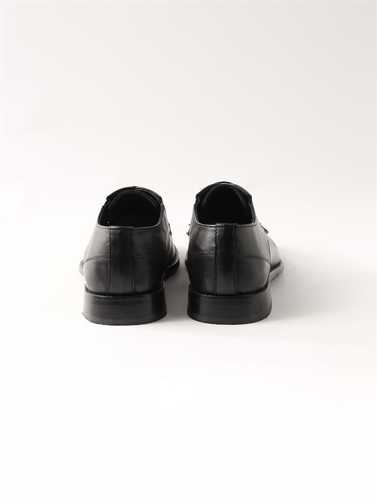 Siyah Erkek Deri Klasik Ayakkabı 