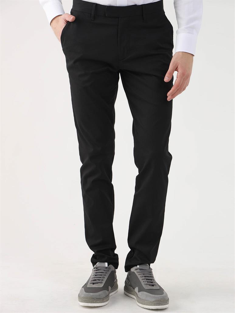 Erkek Regular Fit Siyah Pantolon