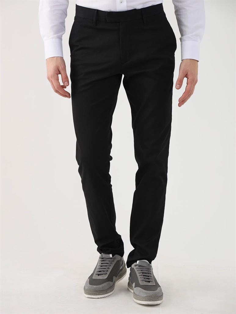 Erkek Regular Fit Siyah Pantolon