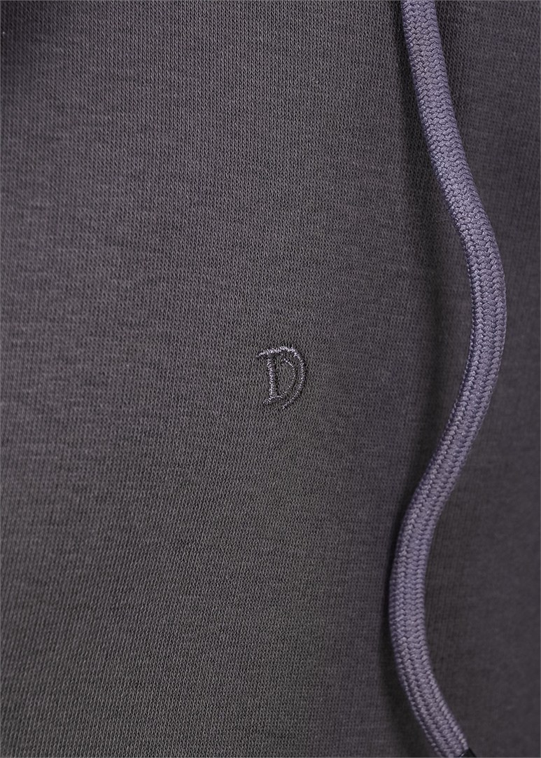Erkek Regular Fit Kapüşonlu Antrasit Sweatshirt