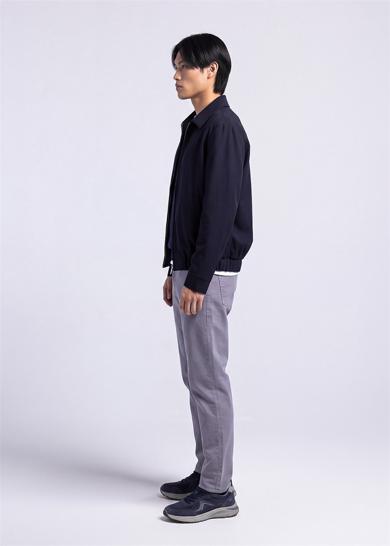 Erkek Regular Fit Koyu Lacivert Mont