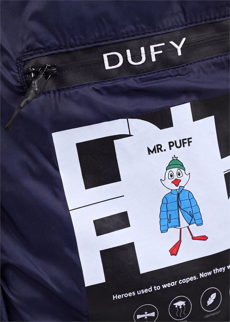 Erkek Slim Fit Dik Yaka Lacivert Mont