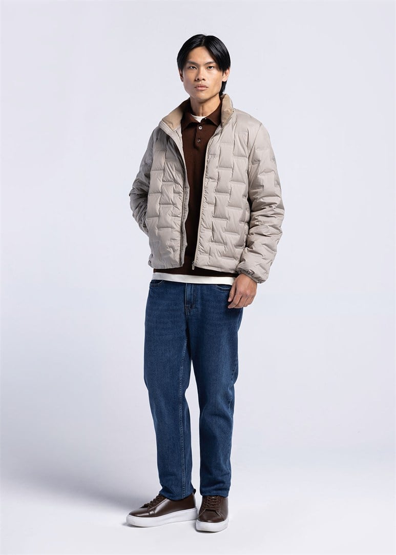 Erkek Slim Fit Kahve Mont