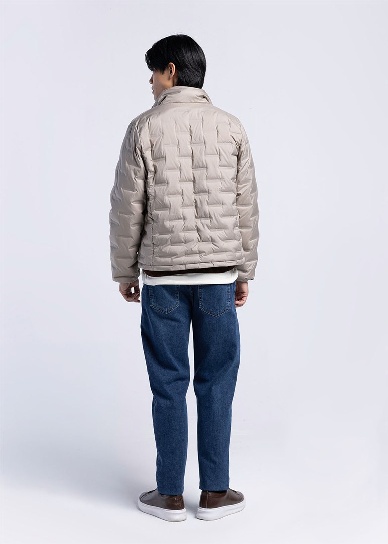 Erkek Slim Fit Kahve Mont