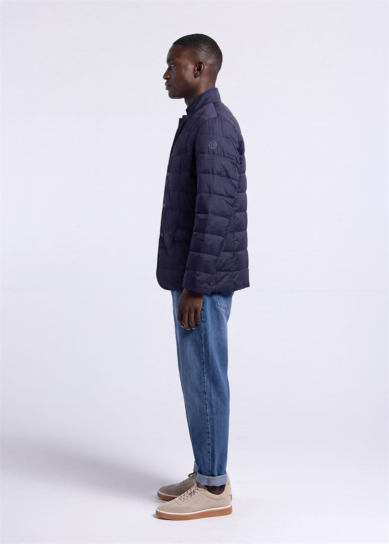 Erkek Slim Fit Lacivert Mont