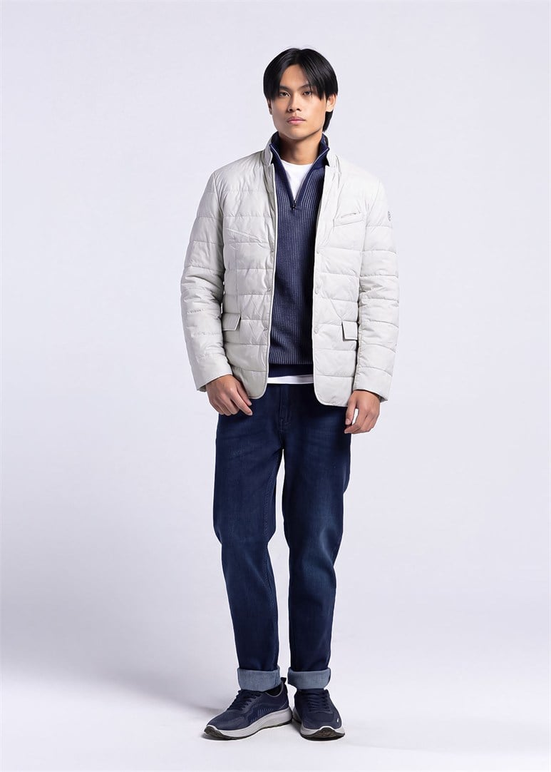 Erkek Slim Fit Taş Mont