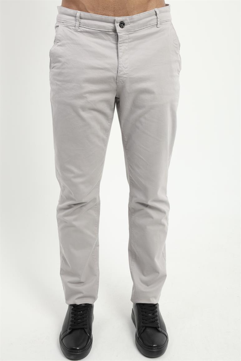 Gri Düz Regular Fit Erkek Pantolon