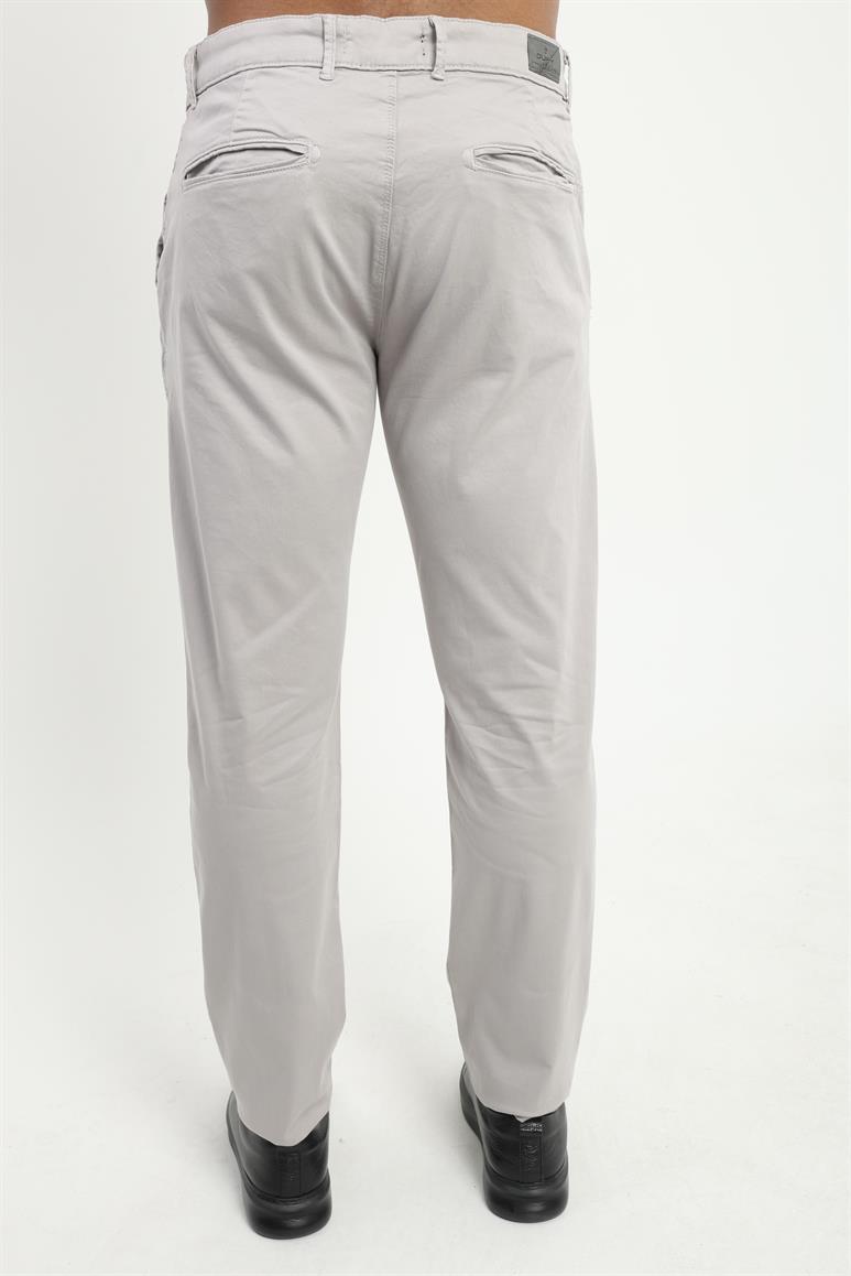 Gri Düz Regular Fit Erkek Pantolon