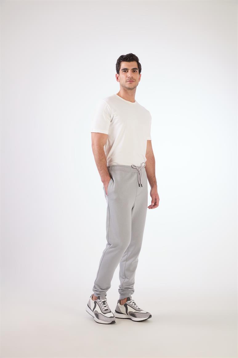 Gri Bağcıklı Erkek Regular Fit Eşofman Altıal Eşofman Altı