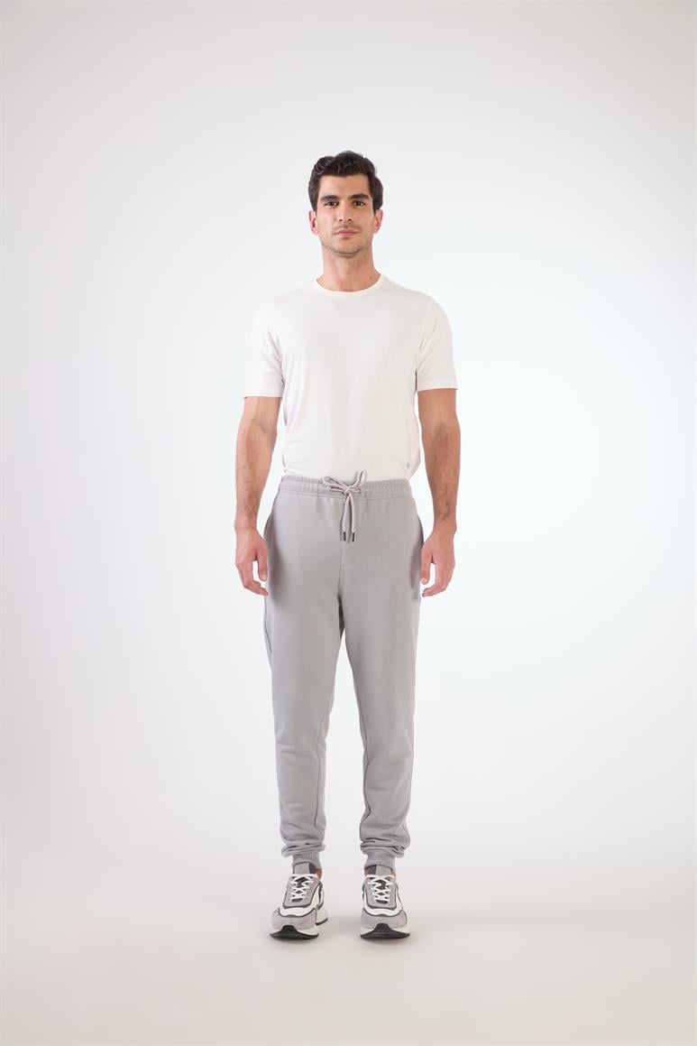 Gri Bağcıklı Erkek Regular Fit Eşofman Altıal Eşofman Altı