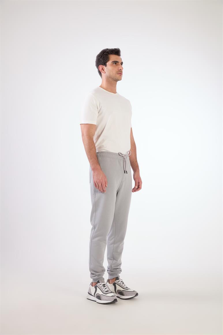 Gri Bağcıklı Erkek Regular Fit Eşofman Altıal Eşofman Altı