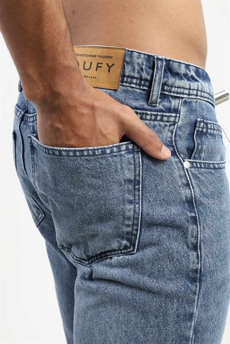 Lacivert Regular Fit Erkek Denim Pantolon