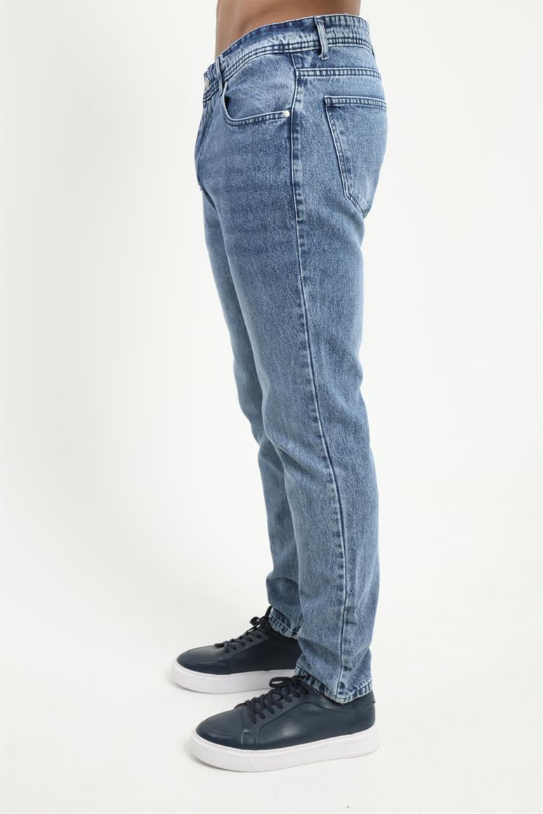 Lacivert Regular Fit Erkek Denim Pantolon