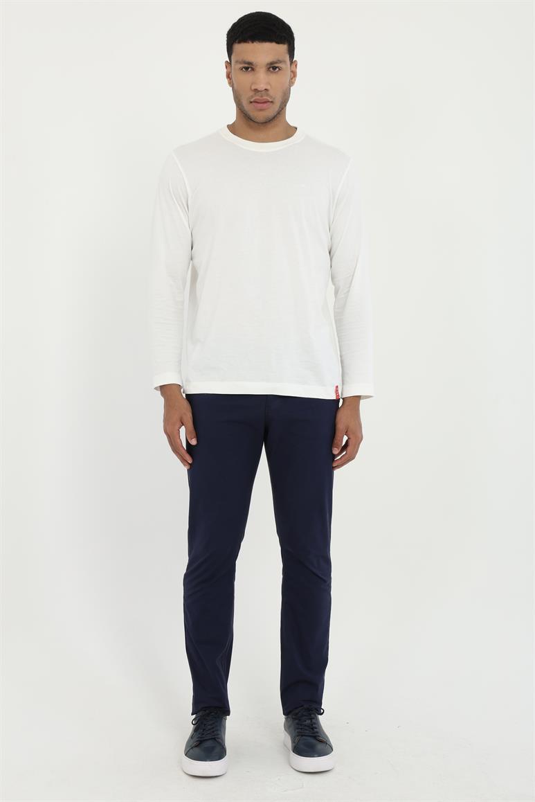 Lacivert Düz Regular Fit Erkek Pantolon