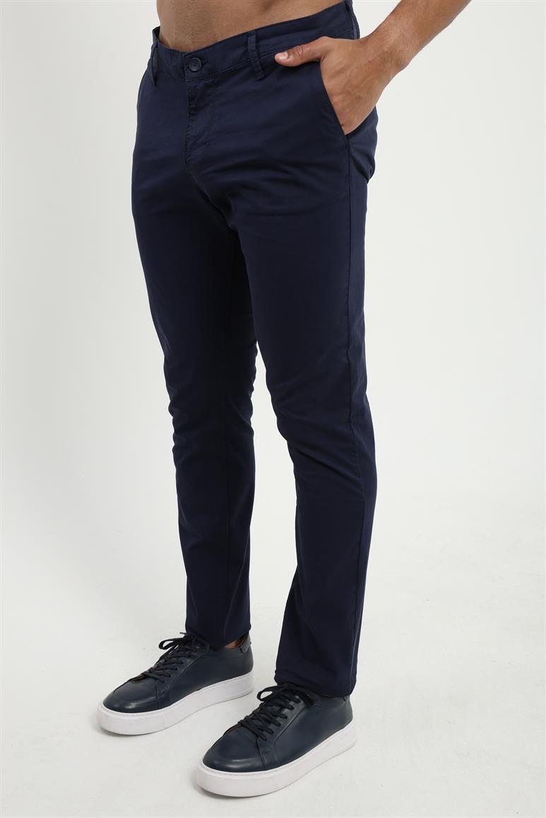 Lacivert Düz Regular Fit Erkek Pantolon