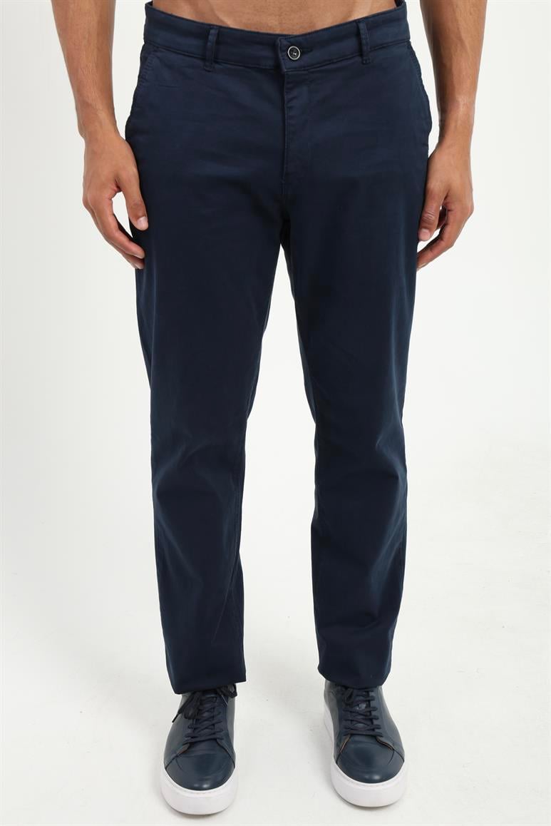 Lacivert Düz Regular Fit Erkek Pantolon