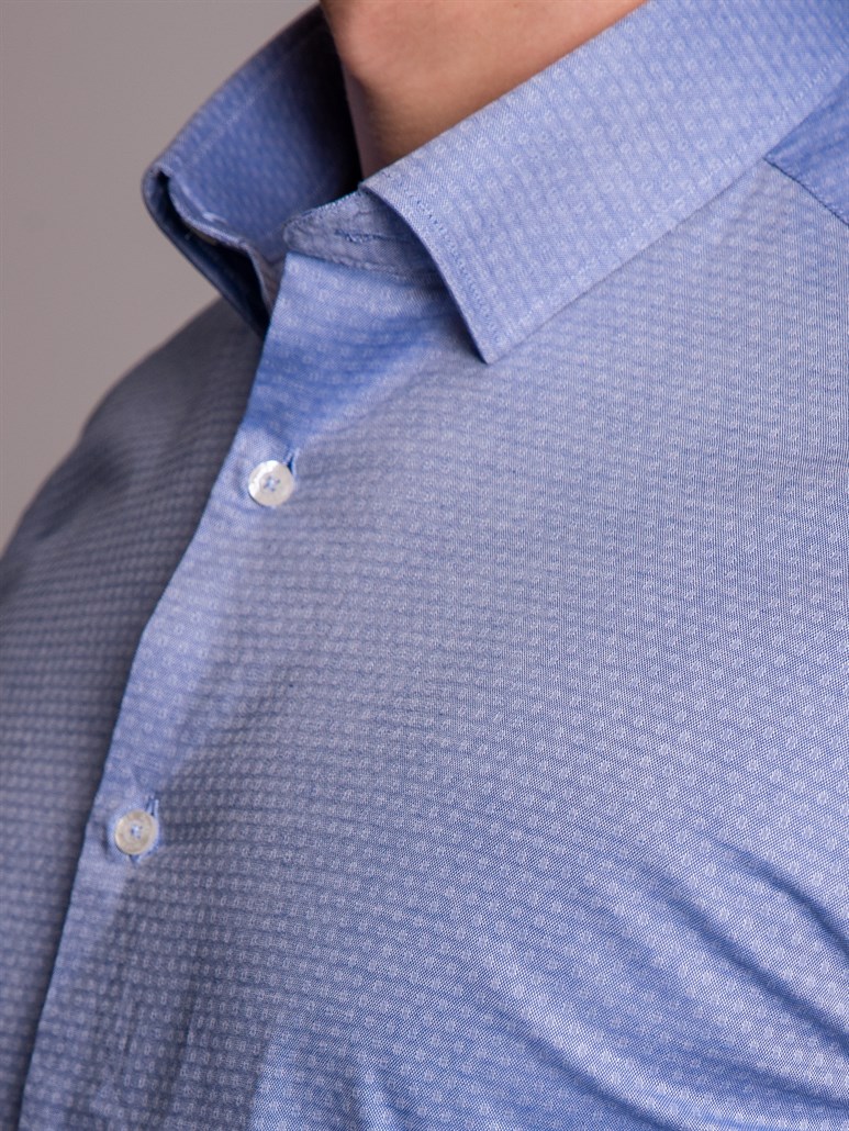 Mavi Erkek Slim Fit Klasik Brent Yaka Uzun Kol Gömlek 