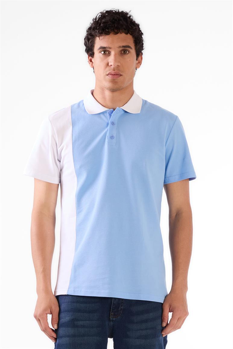 Mavi Erkek Slim Fit Desenli Polo Yaka T-shirt 