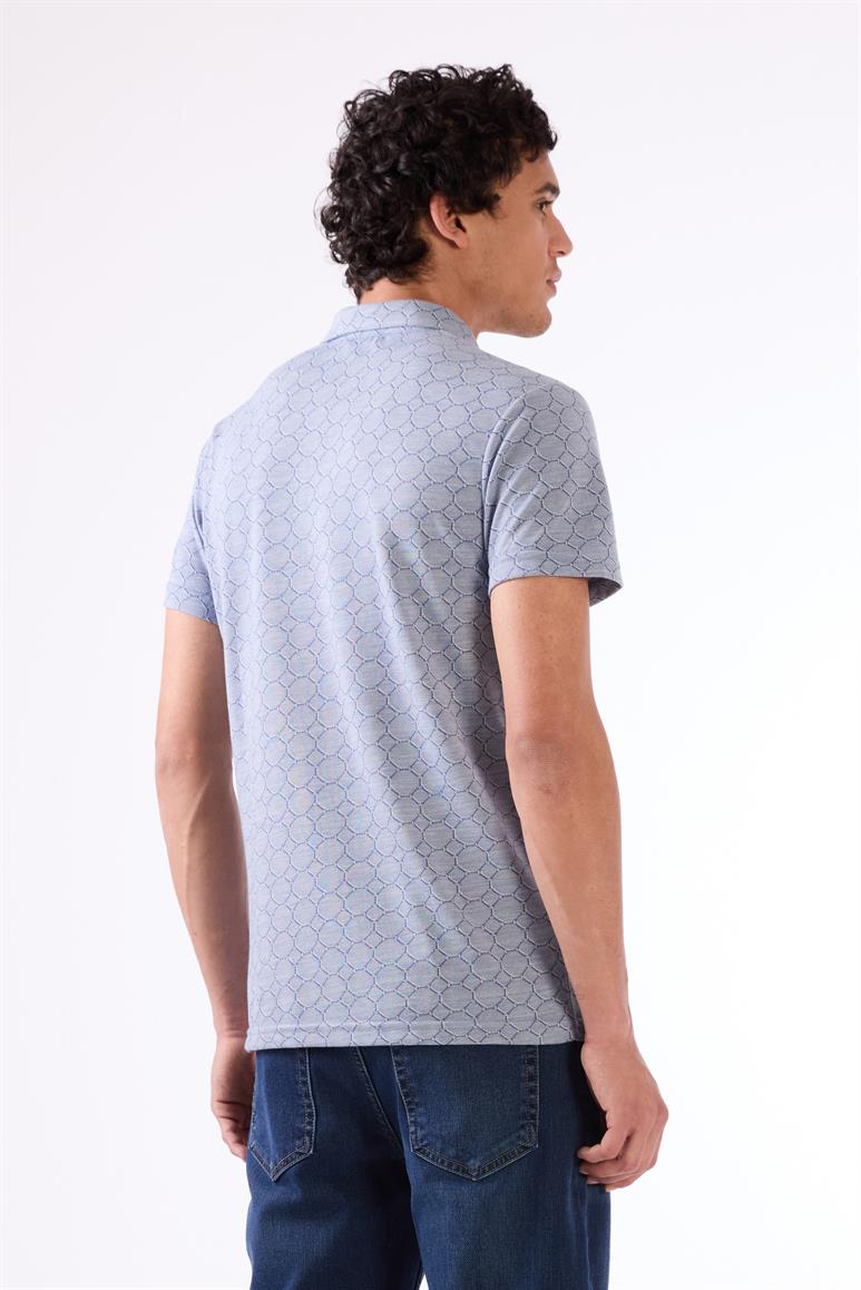 Mavi Erkek Slim Fit Jakarlı Polo Yaka T-shirt 