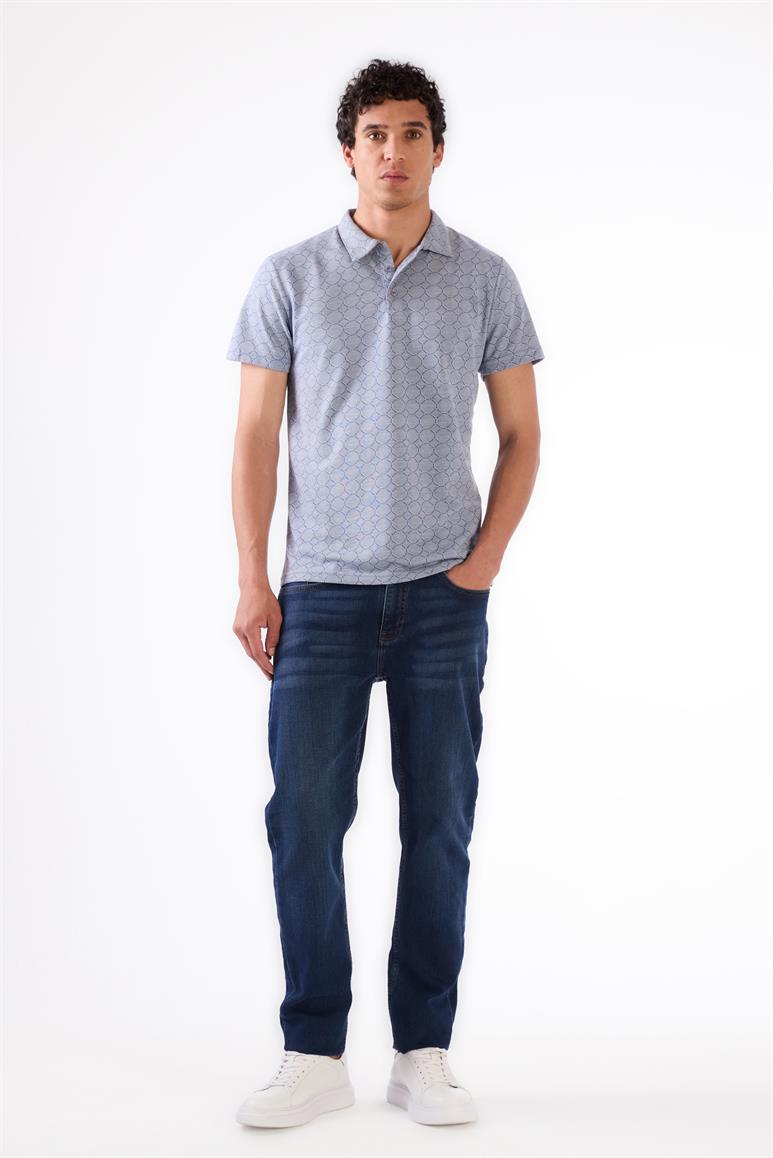 Mavi Erkek Slim Fit Jakarlı Polo Yaka T-shirt 