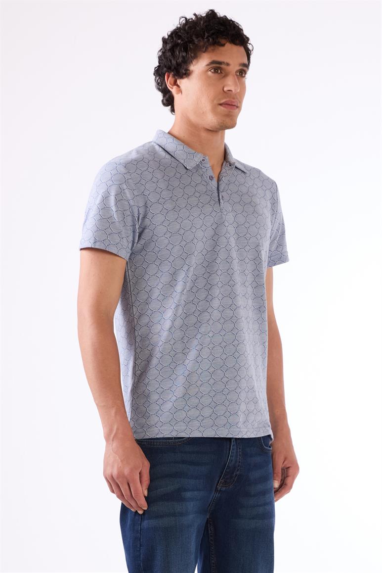 Mavi Erkek Slim Fit Jakarlı Polo Yaka T-shirt 