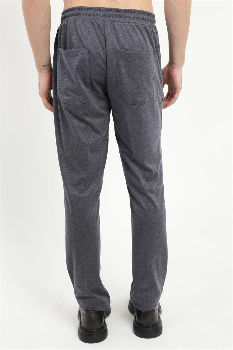 Lacivert Nervür Dikişli Erkek Slim Fit Jogger Pantolon