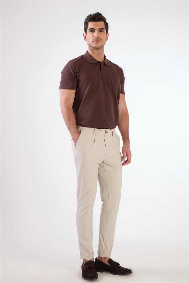 Taş Bağcıklı Pileli Jogger Erkek Pantolon