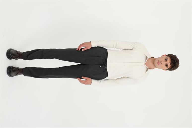 Siyah Armür Slim Fit Erkek Pantolon