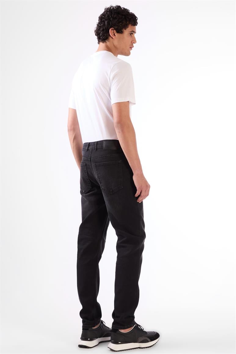 Siyah 5 Cep Slim Fit Erkek Pantolon 