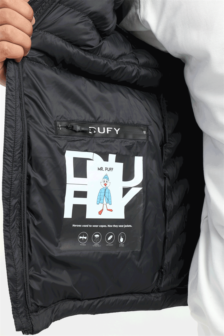 Siyah Kapitone Slim Fit Erkek Mont 