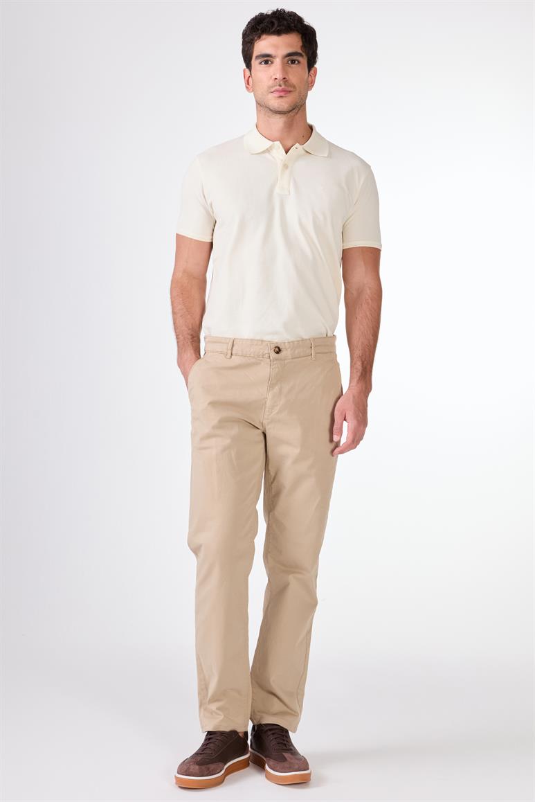 Vizon Yan Cep Düz Regular Fit Erkek Pantolon