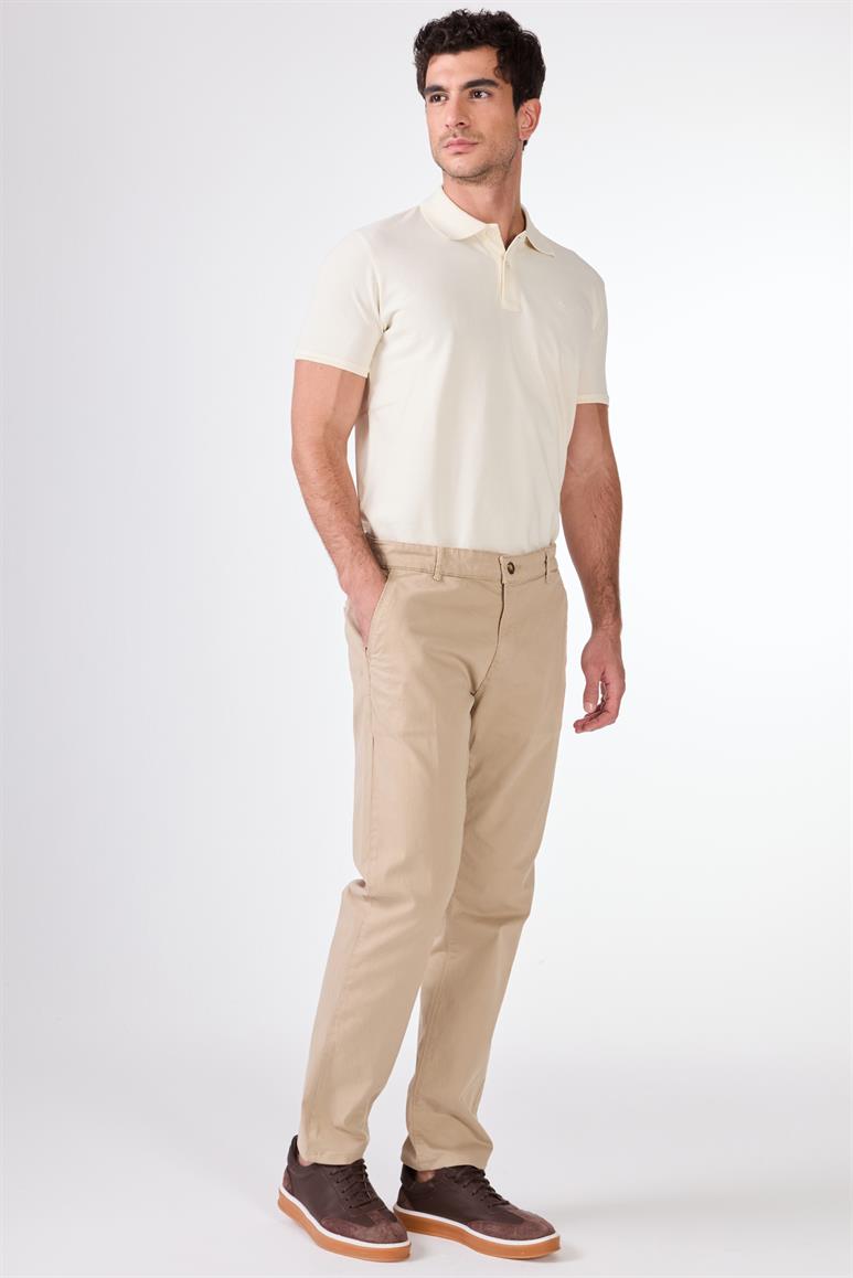 Vizon Yan Cep Düz Regular Fit Erkek Pantolon