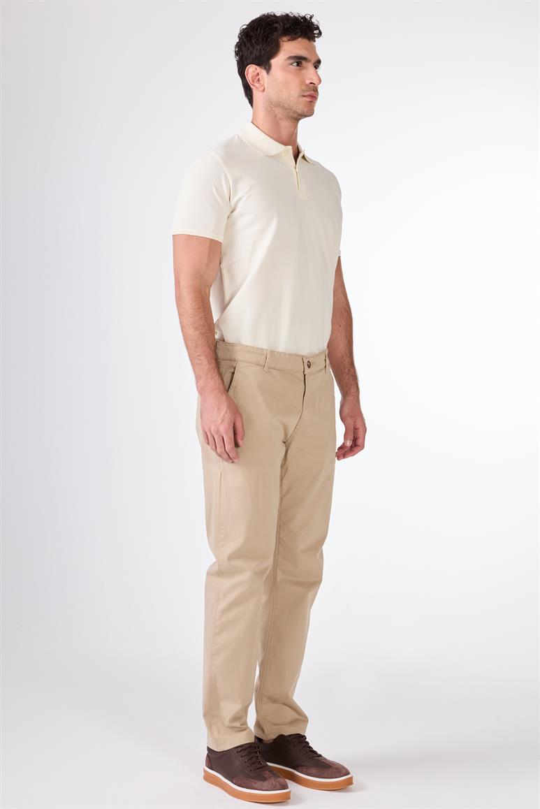 Vizon Yan Cep Düz Regular Fit Erkek Pantolon