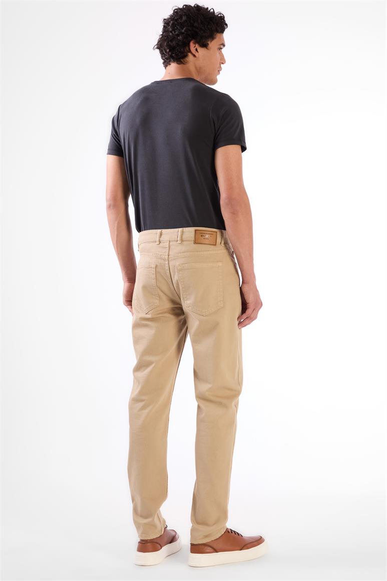 Vizon 5 Cep Düz Renk Slim Fit Erkek Pantolon
