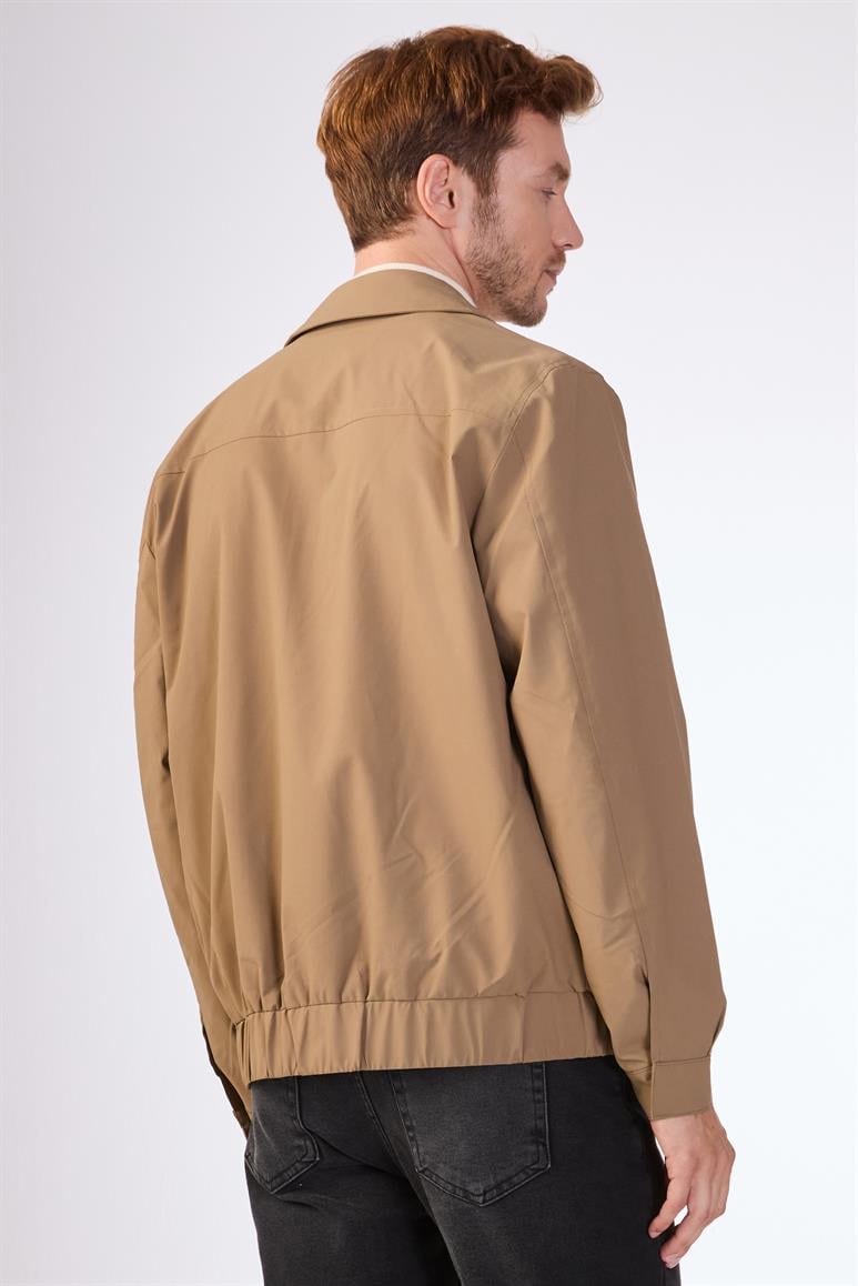 Vizon Erkek Regular Fit Düz Klasik Yaka Bomber Mont 