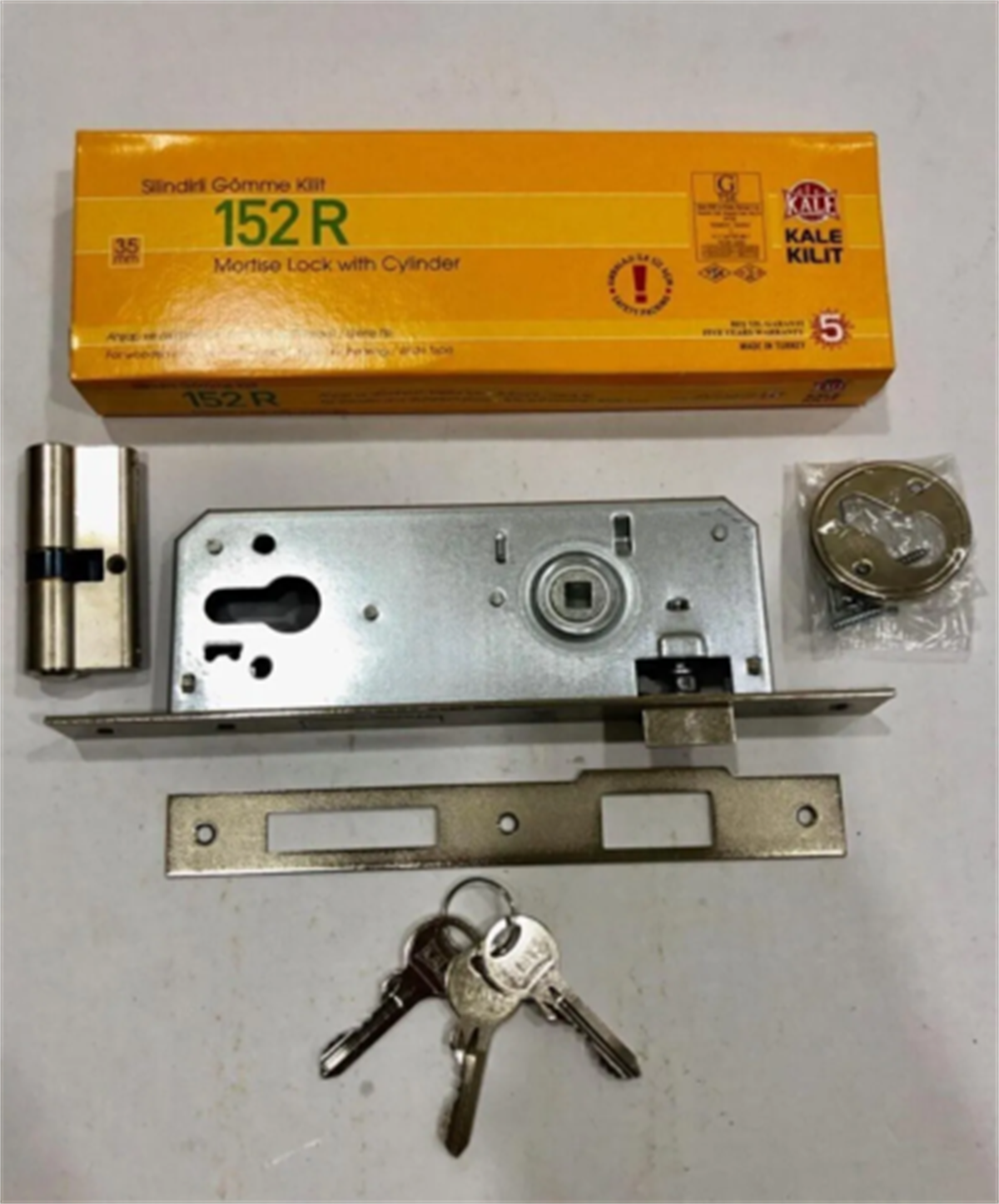 152 R 35MM NİKEL SİLİNDİRLİ GÖMME KİLİT