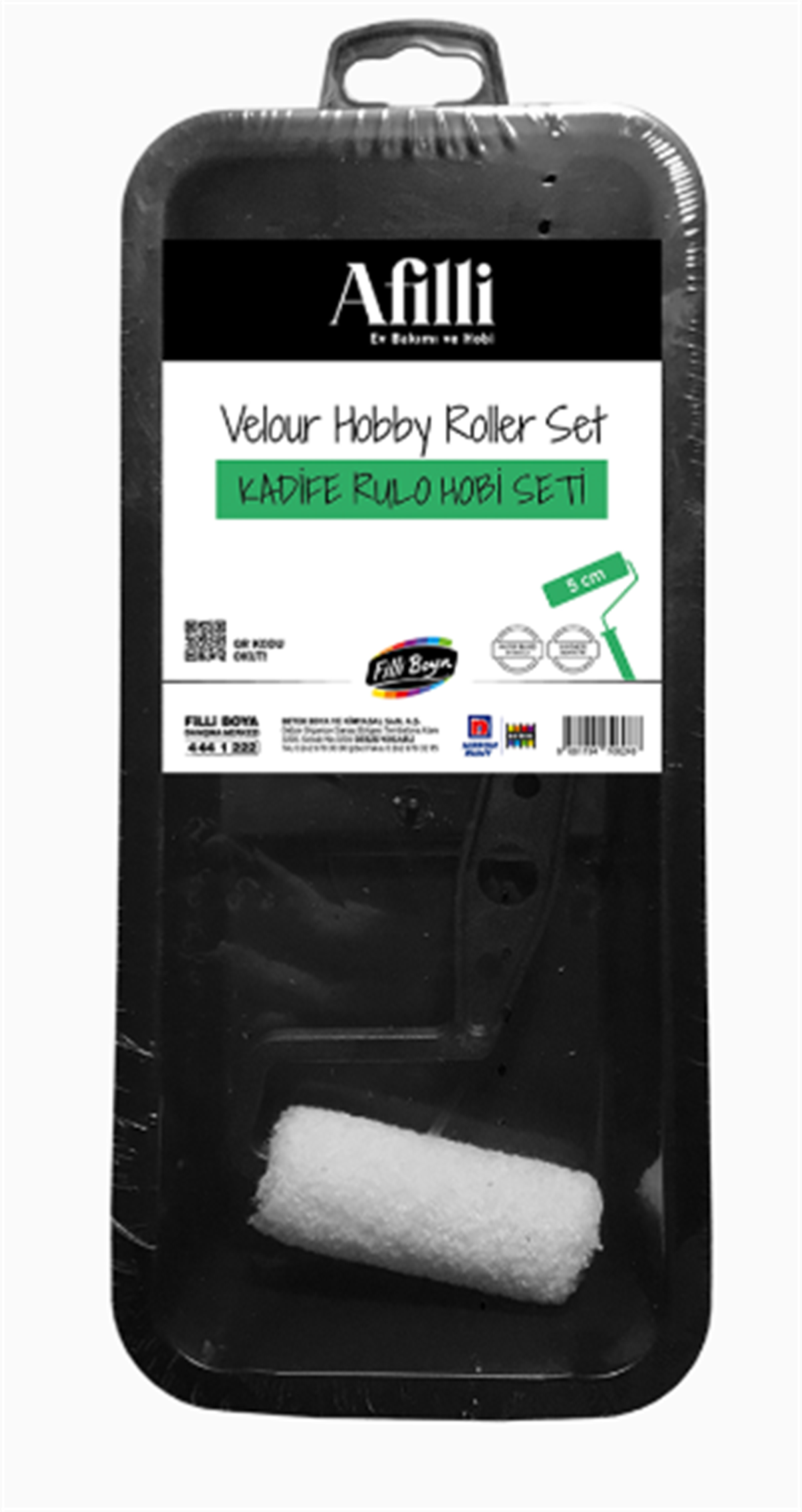 AFİLLİ KADİFE RULO HOBİ SETİ-5CM