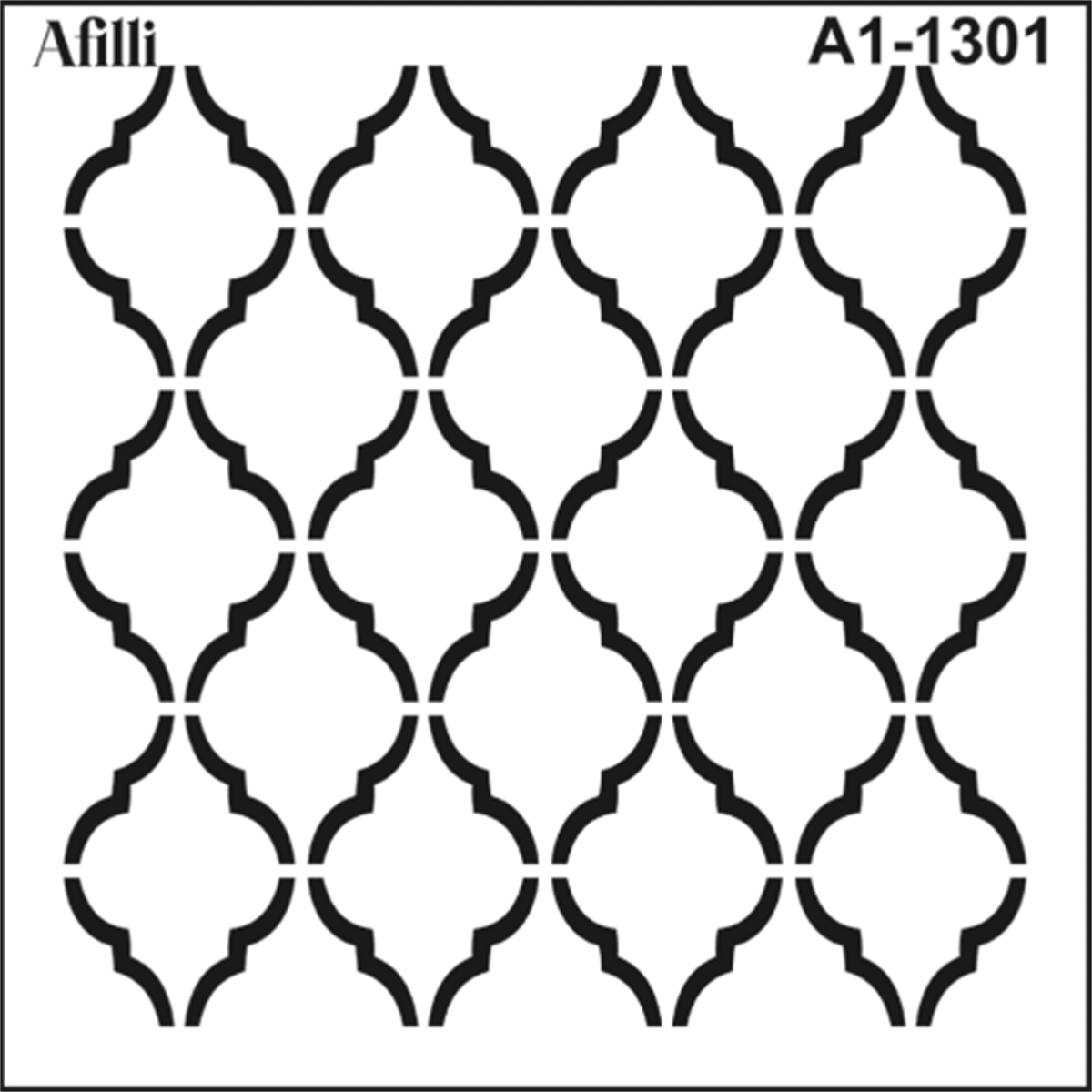 AFİLLİ STENCIL A1-1301 OTANTİK FAS 30x30
