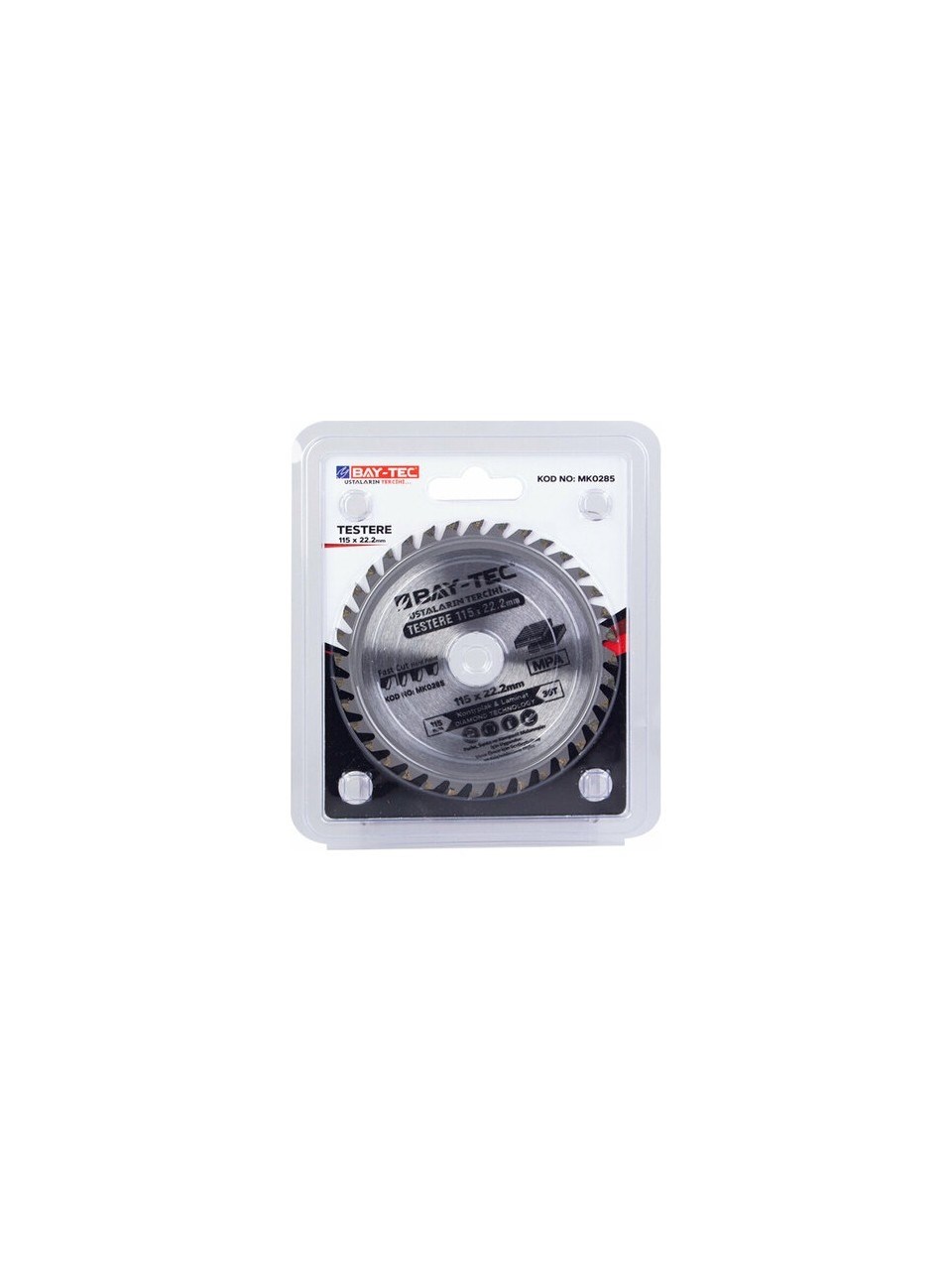 BAY-TEC SUNTA TESTERE 115X22,2 36DİŞ