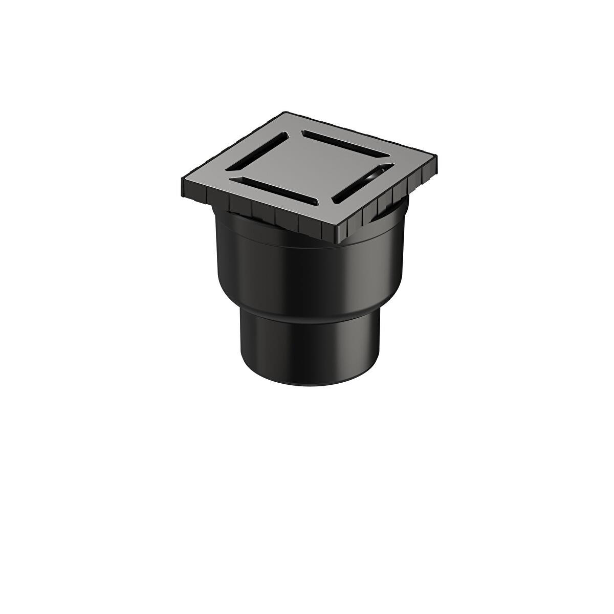 DK100 10X10 KARE ELEGANT DUŞ KANALI ,ALT. SİFON, MAT KROM