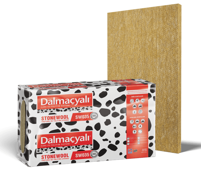 FiLLİ BOYA DALMAÇYALI STONEWOOL SW035 4CM TAŞYÜNü SİSTEMİ (M2)