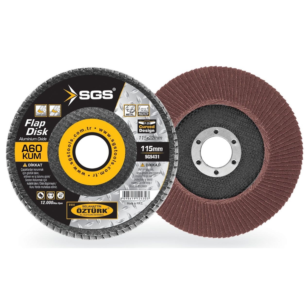 FLAP DİSK 115MM AO 60KUM