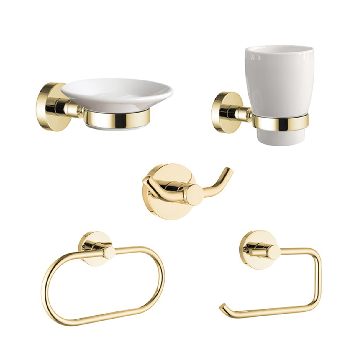 KALE D100 GOLD PORSELEN AKSESUAR SET